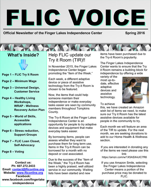 FLIC Newsletter Spring 2016