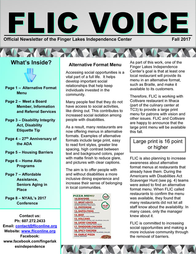 FLIC Newsletter Spring 2017