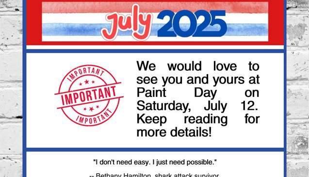 Finger Lakes Independence Center--FLIC--Logo: The letters: F-L-I-C and the letter I looks like an open door. Finger Lakes Independence Center Opening Doors to Independence. July 2025 e-newsletter edition photo, blue border with white brick background, content is black, red and blue on a white background