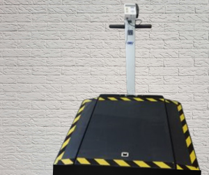 FLIC Accessible Scale click image for more information Accessible scale black with yellow caution strips on the base.
